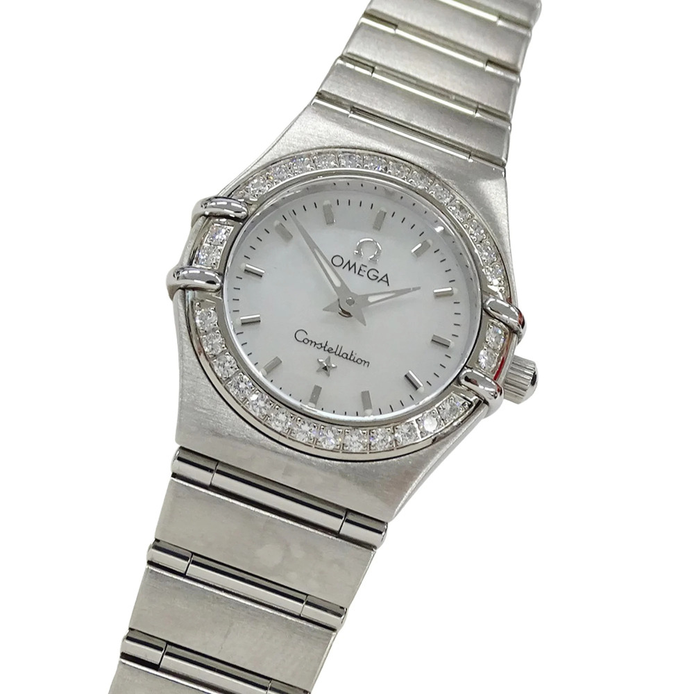 Omega Constellation Mini 1466.71 Women's Watch, Brand Name, Shell Diamond, Qu...